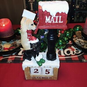 Festive Dog Mailbox Holiday Advent Calendar